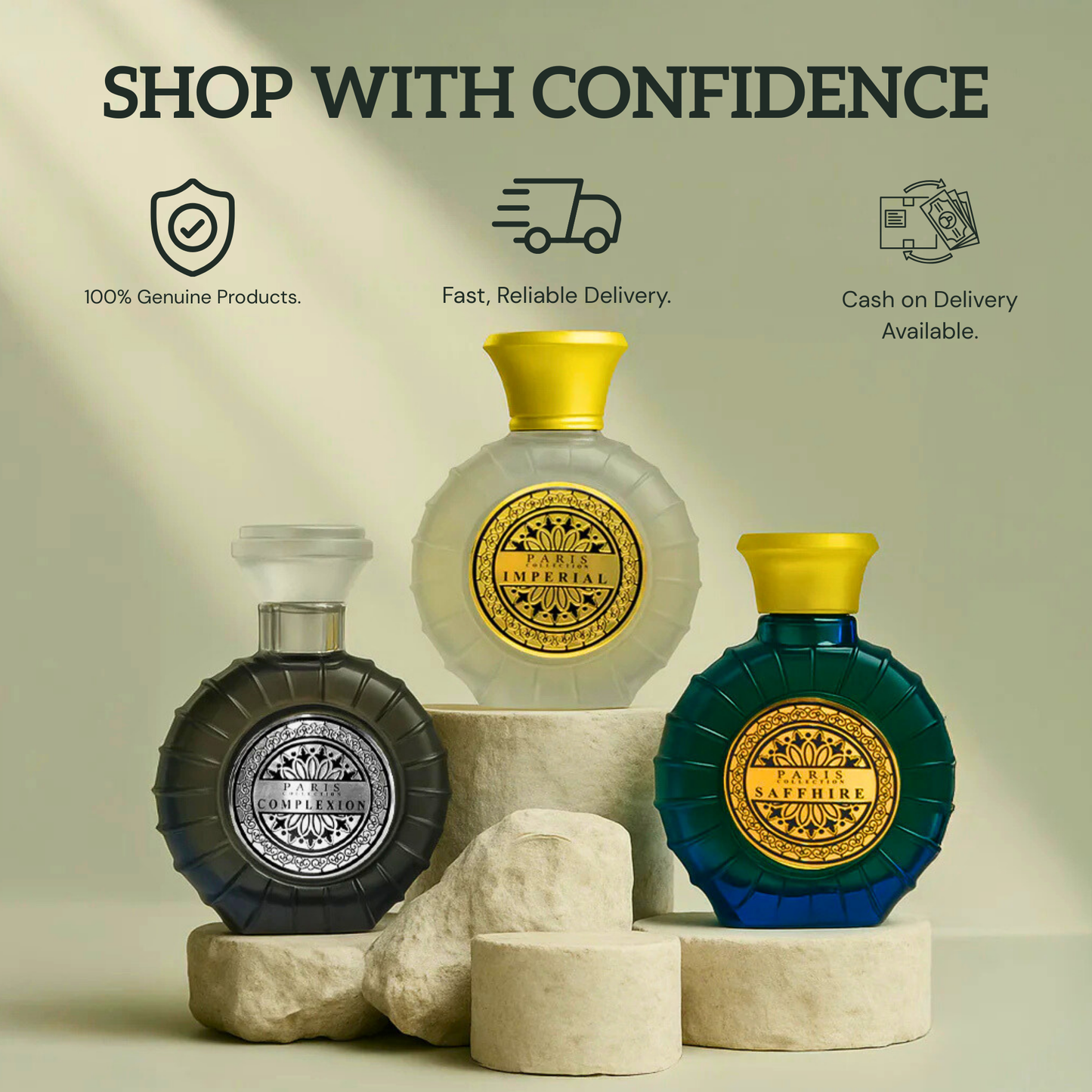Luxury Oud Perfume Trio – 3 Bestselling Long-Lasting Fragrances (Unisex)