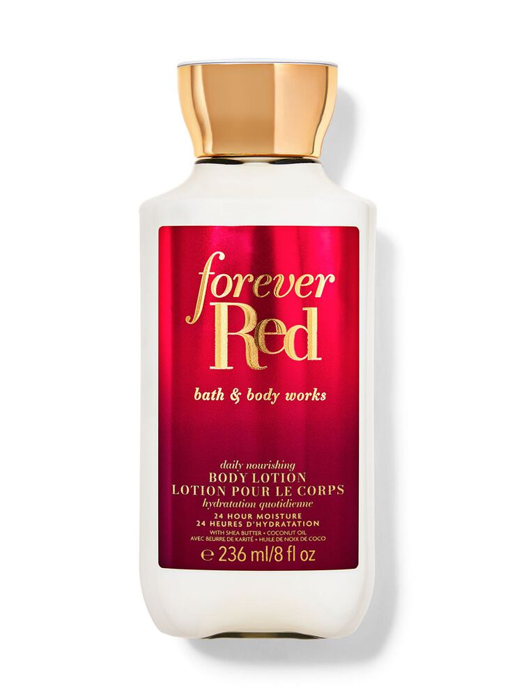 Bath & Body Works Forever Red Body Lotion – Fiery Pomegranate, Red Peony & Vanilla Rum