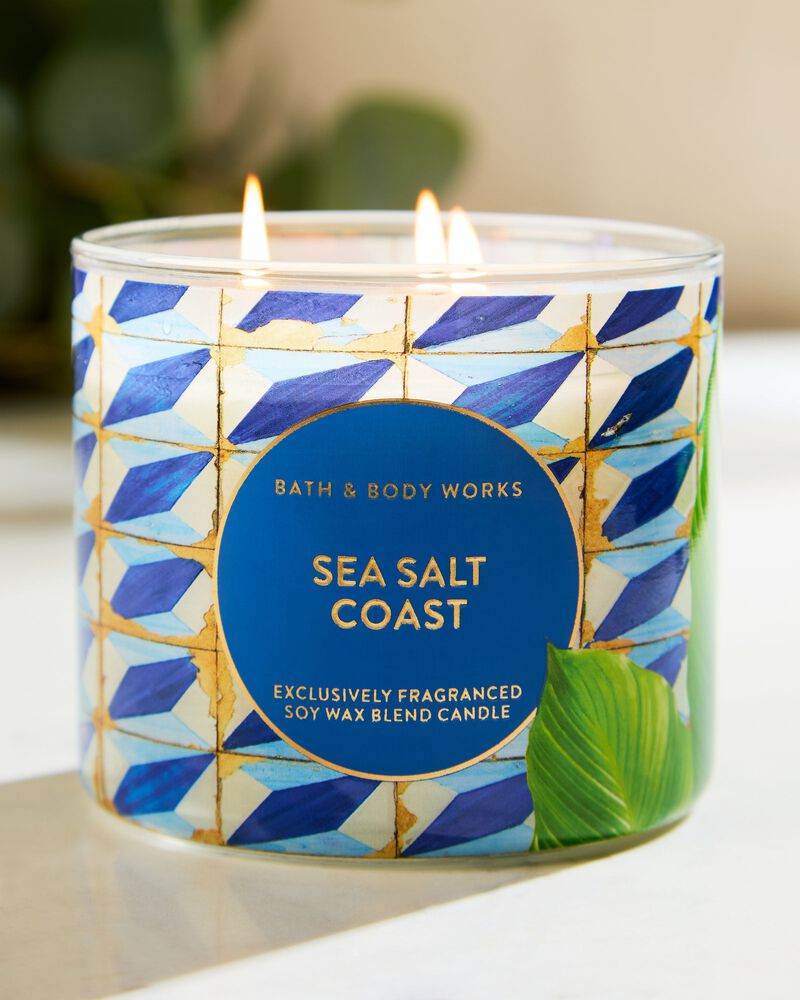 Bath & Body Works Sea Salt Coast 3-Wick Candle - Fragrance Secrets