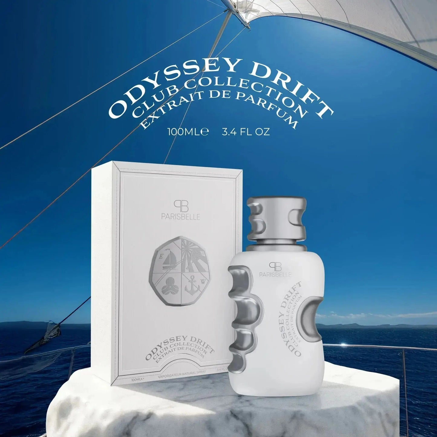 Paris Belle Odyssey Drift Eau De Parfum 100ML Unisex – Woody Amber Musk Perfume
