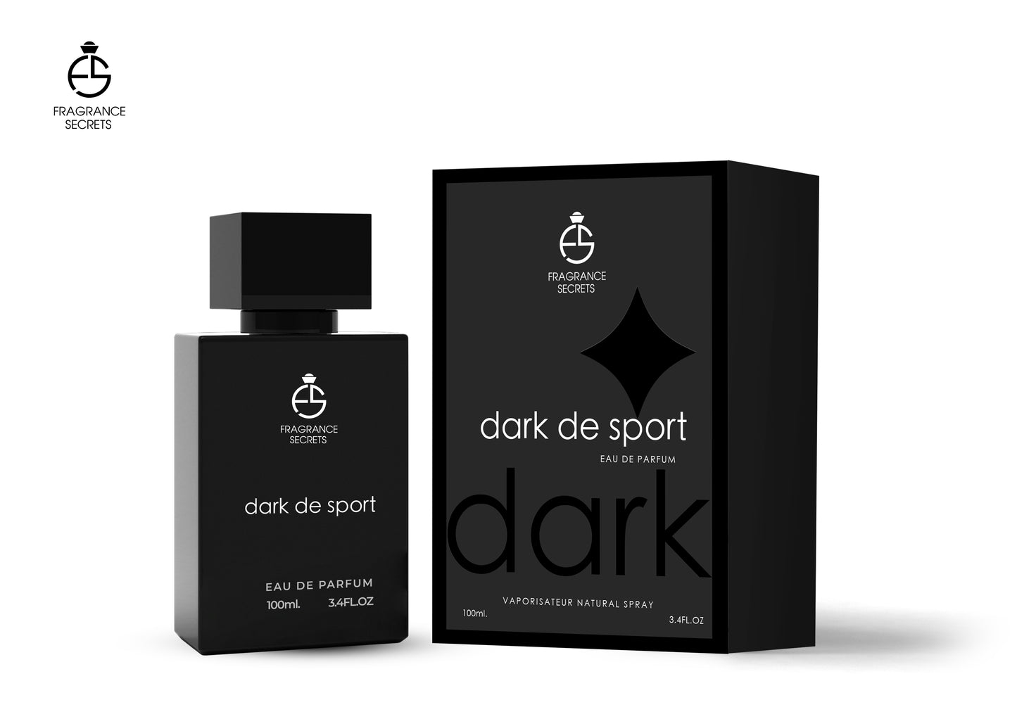 Dark De Sport EDP 100ml spray bottle by Fragrance Secrets