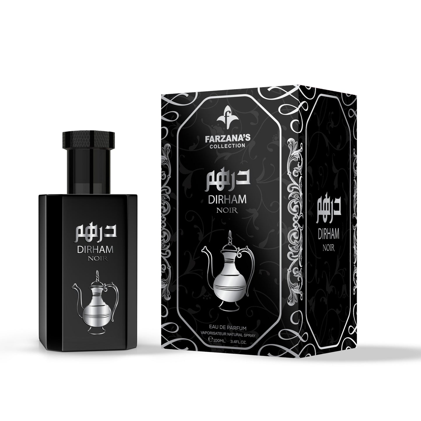 Dirham Noir EDP 100ml spray bottle by Farzanas Collection - Fragrance Secrets