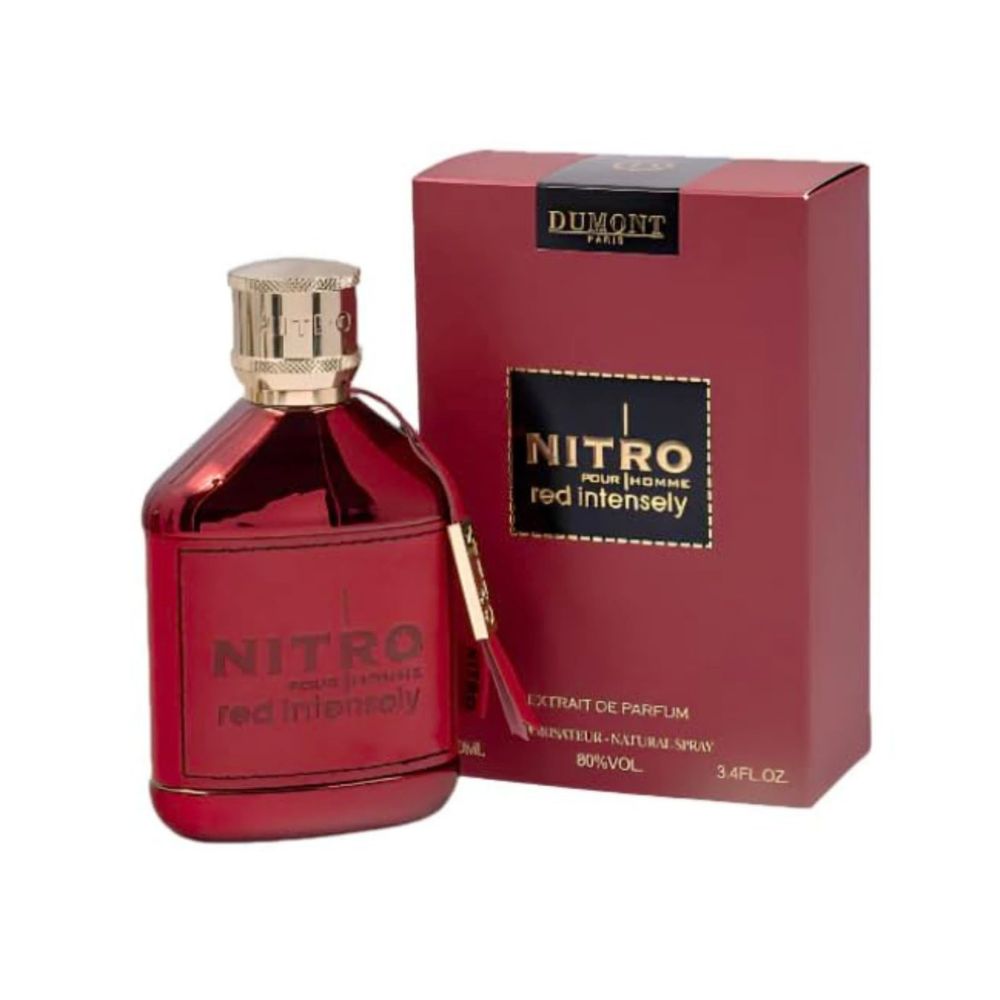 Dumont Paris Nitro Red Intensely Extrait De Parfum 100ML men perfume bottle with packaging box