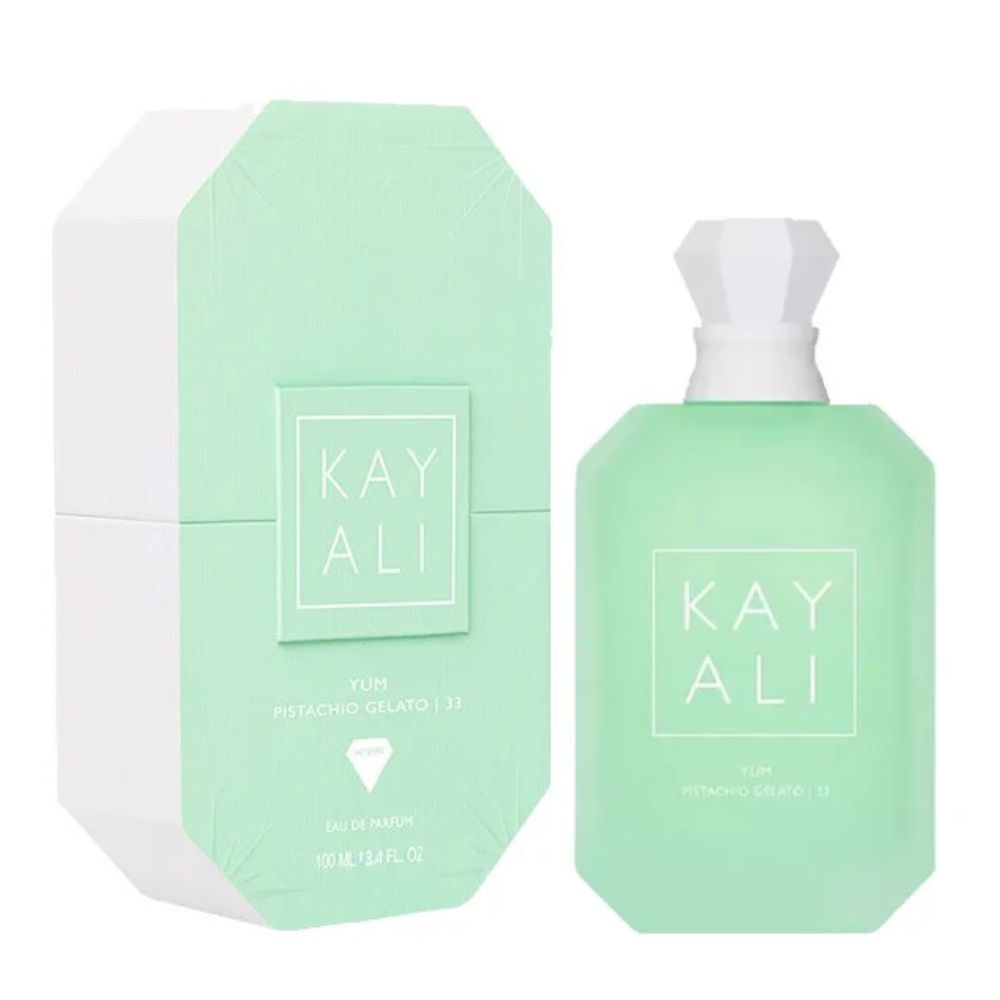Kayali Yum Pistachio Gelato 33 Intense Eau De Parfum 100ML unisex perfume bottle with packaging box