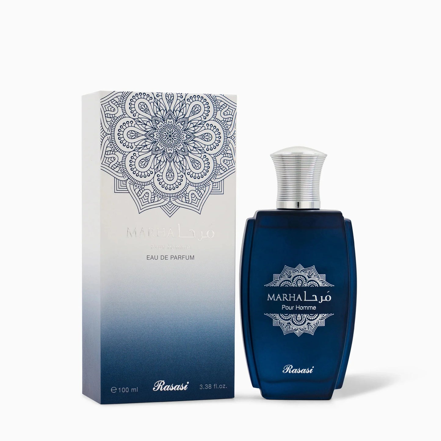 Marha Homme EDP 100ml spray bottle by Rasasi - Fragrance Secrets