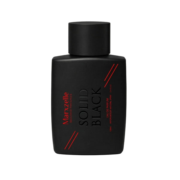 Marxzelle Solid Black EDP 100ML for Men | Citrus Woody Musky Perfume