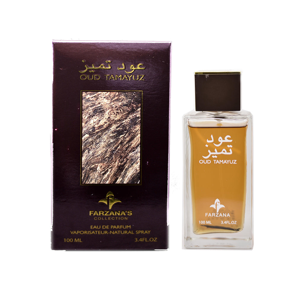 Oud Tamayuz EDP 100ml spray bottle by Farzana's Collection - Fragrance Secrets