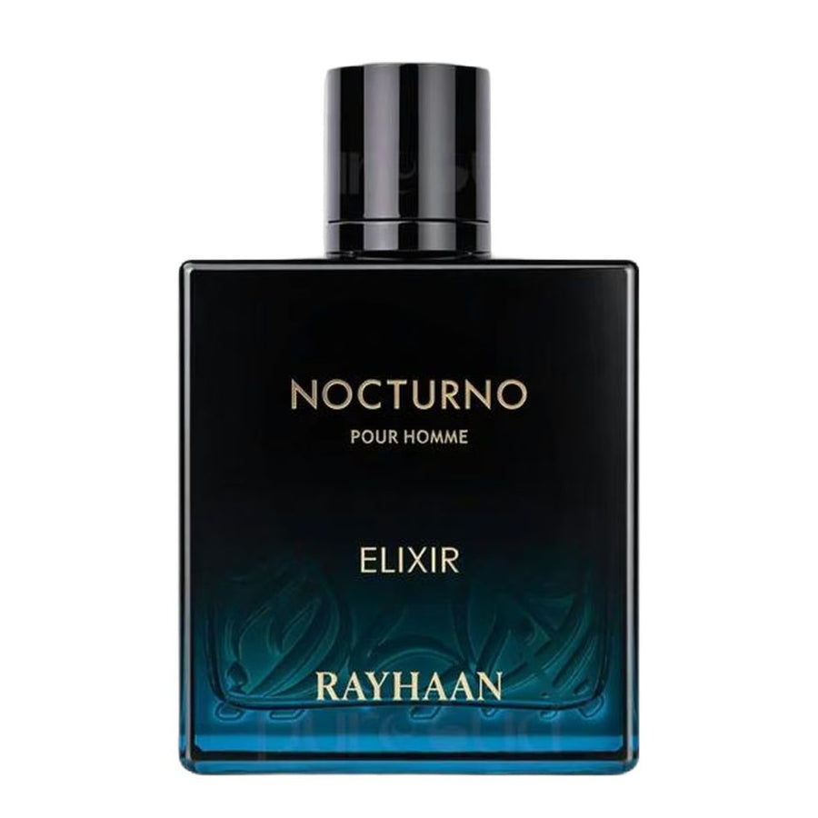 Rayhaan Nocturno Elixir Eau De Parfum 100ML for Men | Woody Amber Fresh Perfume