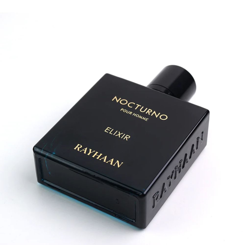 Rayhaan Nocturno Elixir Eau De Parfum 100ML men perfume bottle on table