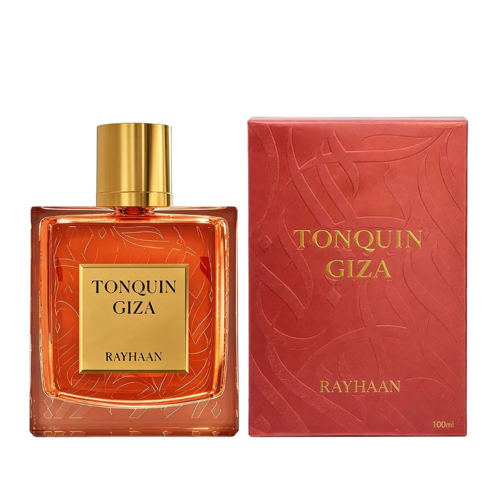 Rayhaan Tonquin Giza Eau De Parfum 100ML unisex perfume bottle with packaging box
