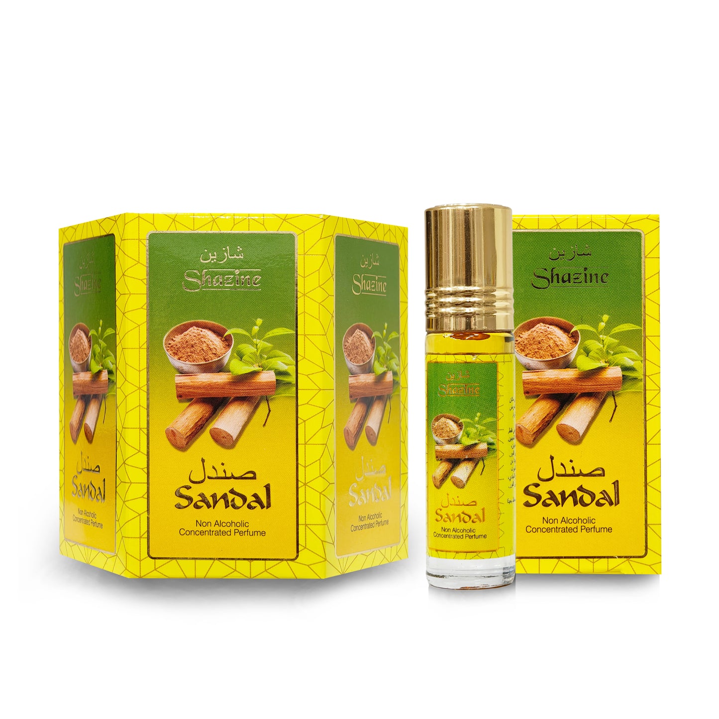 SANDAL 6pcs Roll On 6ml | Shazine Attar | Fragrance Secrets