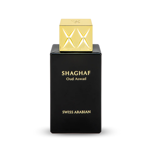 Shaghaf Oud Aswad EDP 75ml spray bottle by Swiss Arabian - Fragrance Secrets