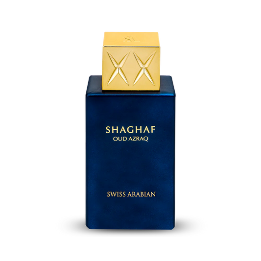 Shaghaf Oud Azraq EDP 75ml spray bottle by Swiss Arabian - Fragrance Secrets