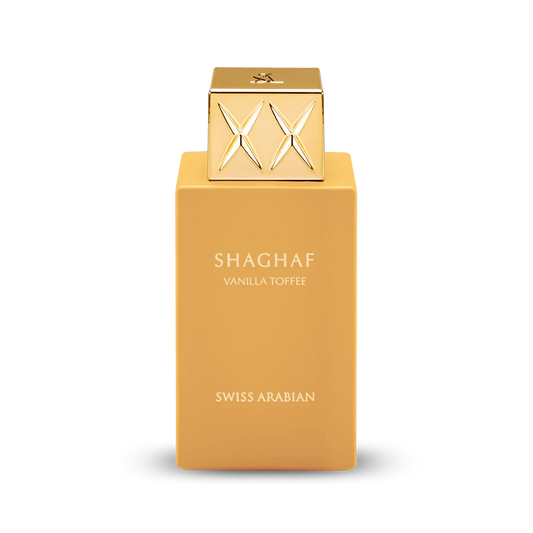 Shaghaf Vanilla Toffee EDP 75ml spray bottle by Swiss Arabian - Fragrance Secrets