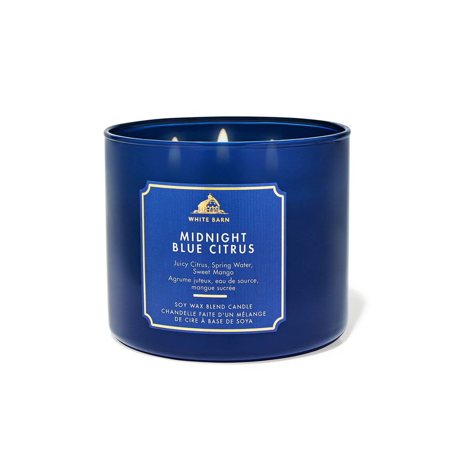 Bath & Body Works Midnight Blue Citrus Candle | Citrus Fresh Fruity Candle