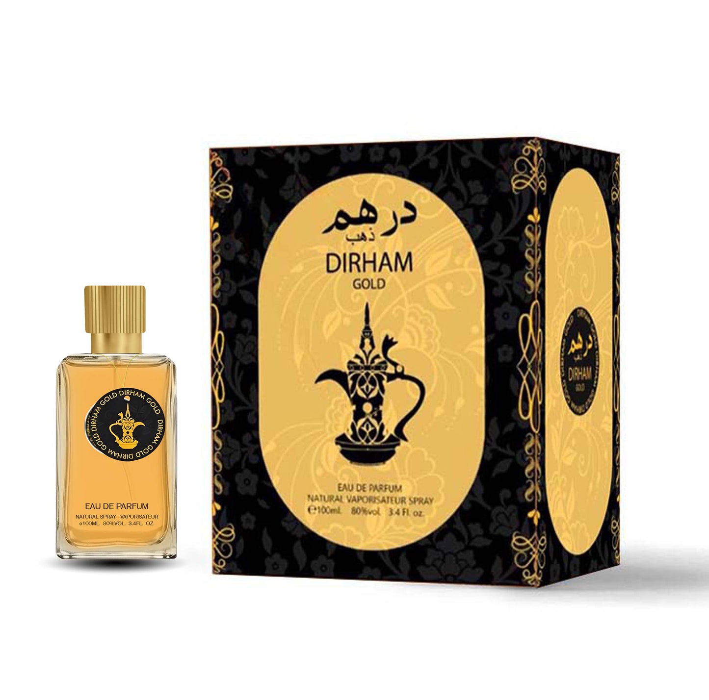 Dirham Gold EDP 100ml spray bottle by Farzanas Collection - Fragrance Secrets