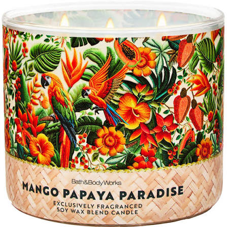 Bath & Body Works Mango Papaya Paradise 3-Wick Candle - Fragrance Secrets