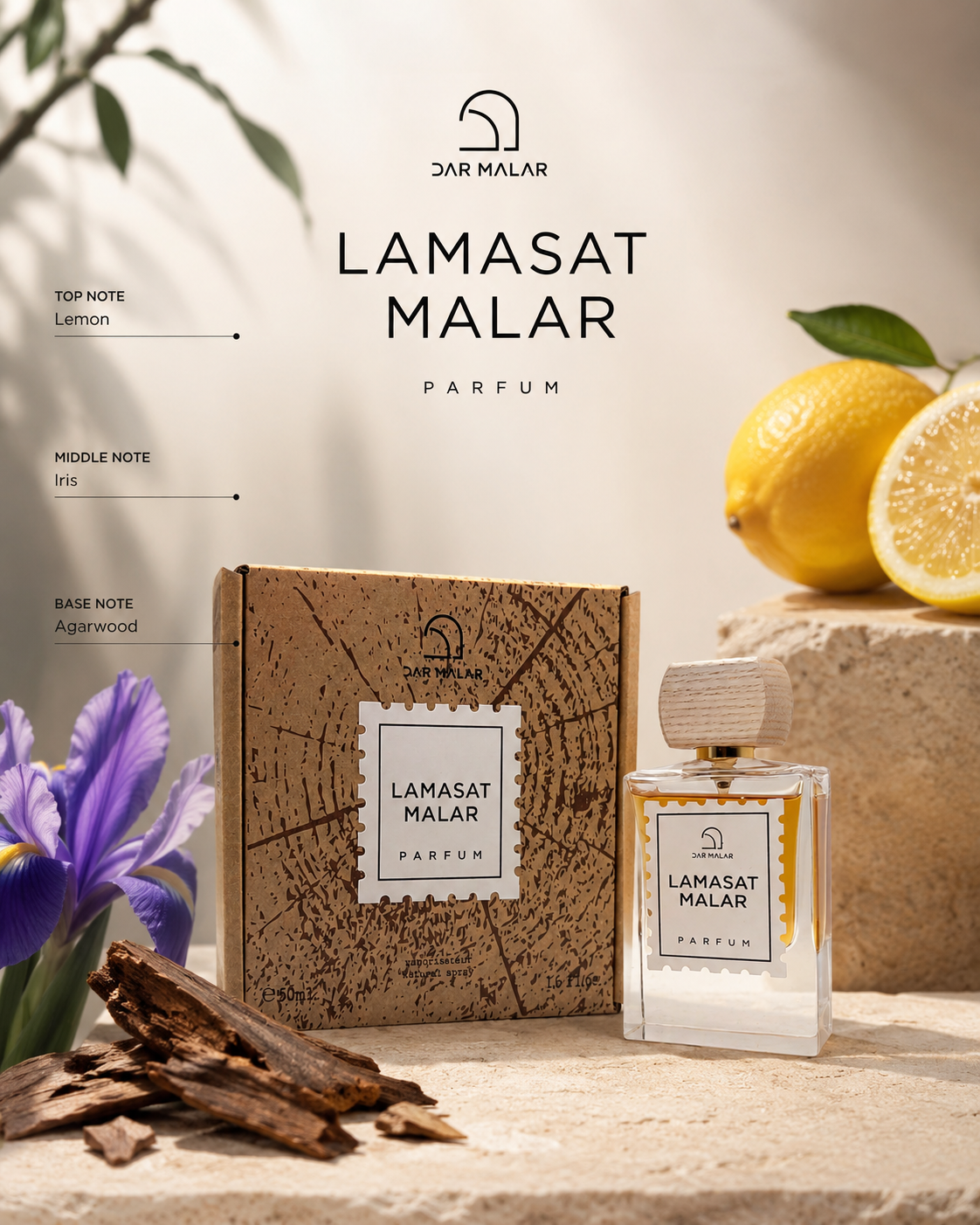 Dar Malar Lamsat Malar Eau De Parfum Unisex – Citrus Oud Perfume