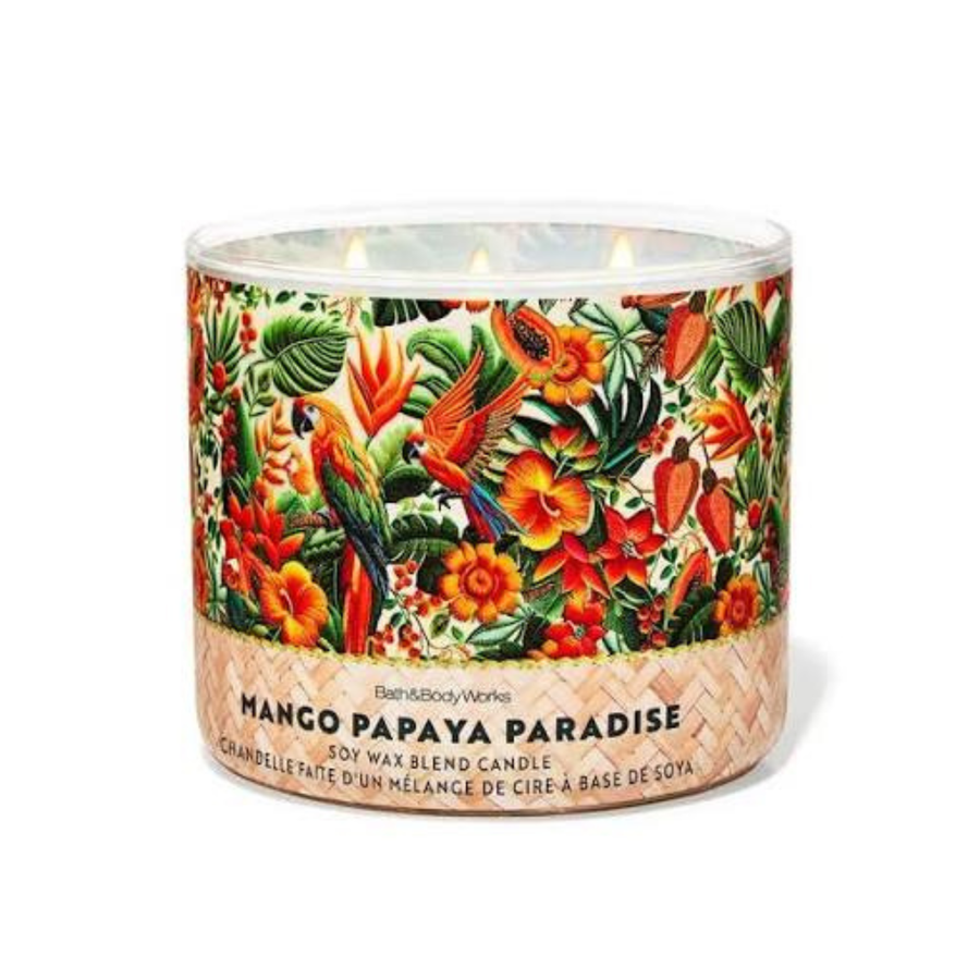 Bath & Body Works Mango Papaya Paradise Candle | Fruity Tropical Fresh Candle