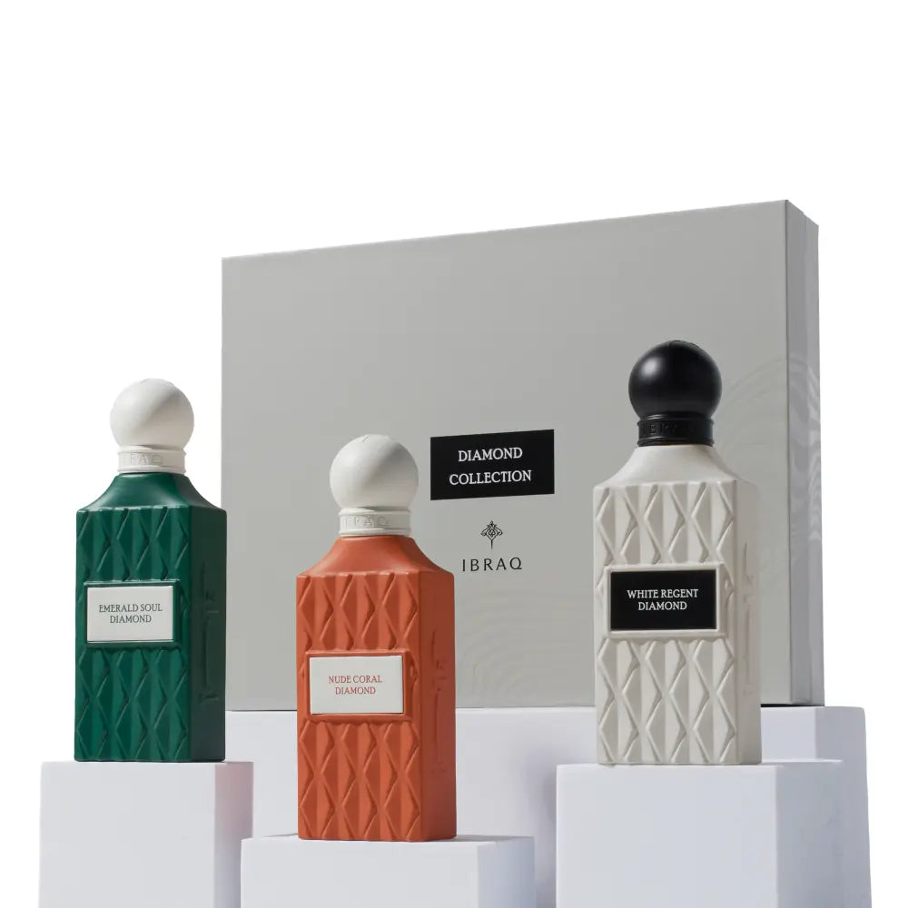 Ibraq Diamond Grey Box 2 75ML 3-Piece Set - Ibraq - Fragrance Secrets