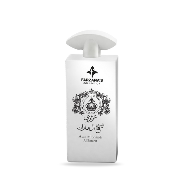 Azeezi Sheikh Zayed Al Emarat White EDP 100ml | Musky Woody Amber Perfume