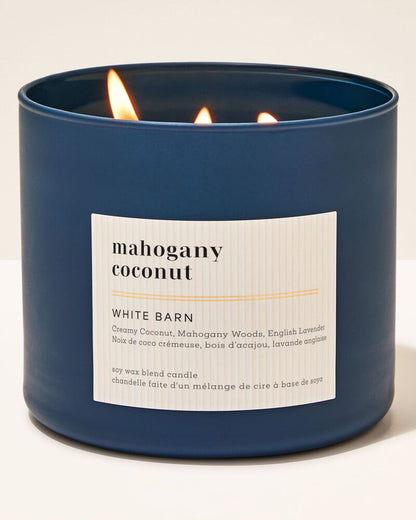 Bath & Body Works Mahogany Coconut 3-Wick Candle - Fragrance Secrets