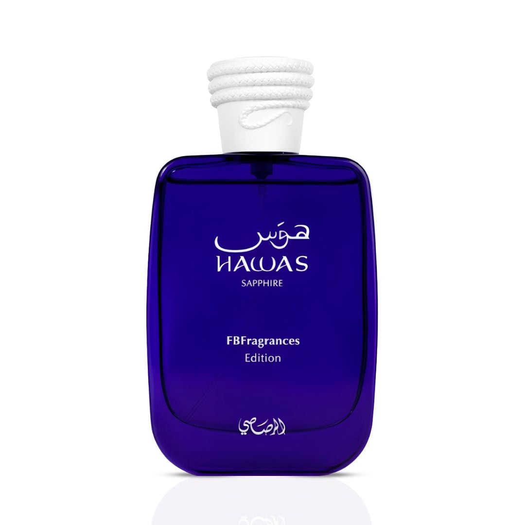 Rasasi Hawas Sapphire Eau De Parfum 100ML Unisex – Fruity Amber Musk Perfume