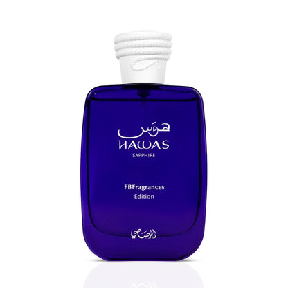 Rasasi Hawas Sapphire Eau De Parfum 100ML Unisex – Fruity Amber Musk Perfume