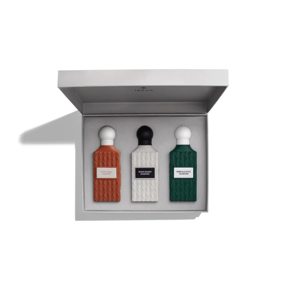 Ibraq Diamond Grey Box 2 75ML 3-Piece Set - Ibraq - Fragrance Secrets