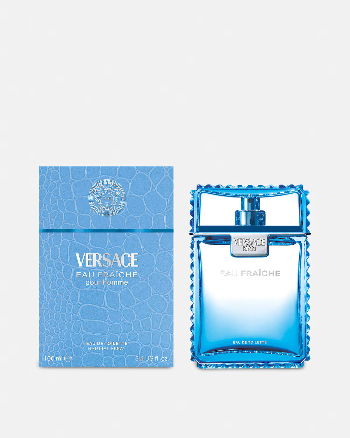 Versace Man Eau Fraiche Eau De Toilette 100ML For Men – Citrus Woody Aromatic Perfume
