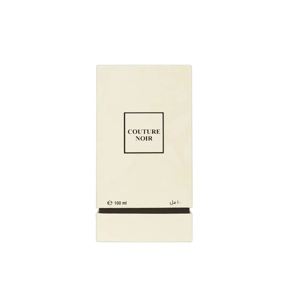 Ahmed Al Maghribi Couture Noir Eau De Parfum 100ML perfume bottle with packaging box