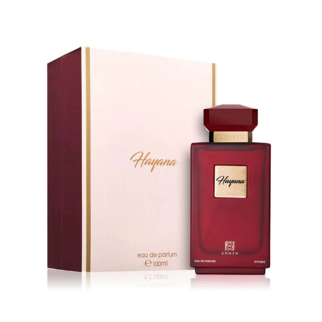 Ahmed Al Maghribi Hayana Eau De Parfum 100ML for Women perfume bottle with original packaging box