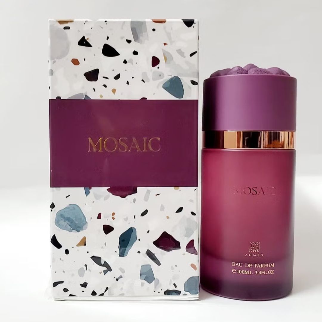 Ahmed Al Maghribi Mosaic Eau De Parfum 100ML perfume bottle with original packaging box