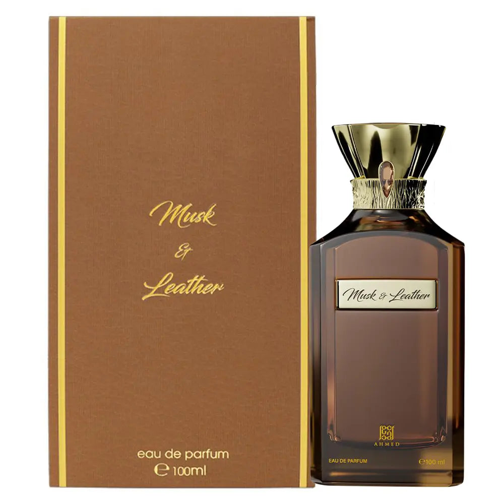 Ahmed Al Maghribi Musk & Leather Eau de Parfum 100ml with box