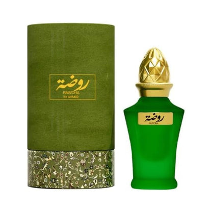 Ahmed Al Maghribi Rawdha Attar Oil 10ML concentrated perfume oil bottle with original packaging box