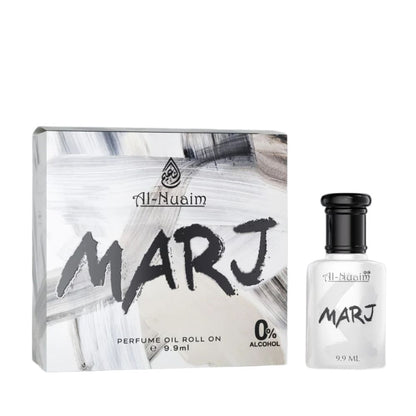 Al Nuaim Marj Attar Oil 9.9ML roll on perfume oil bottle with original packaging box