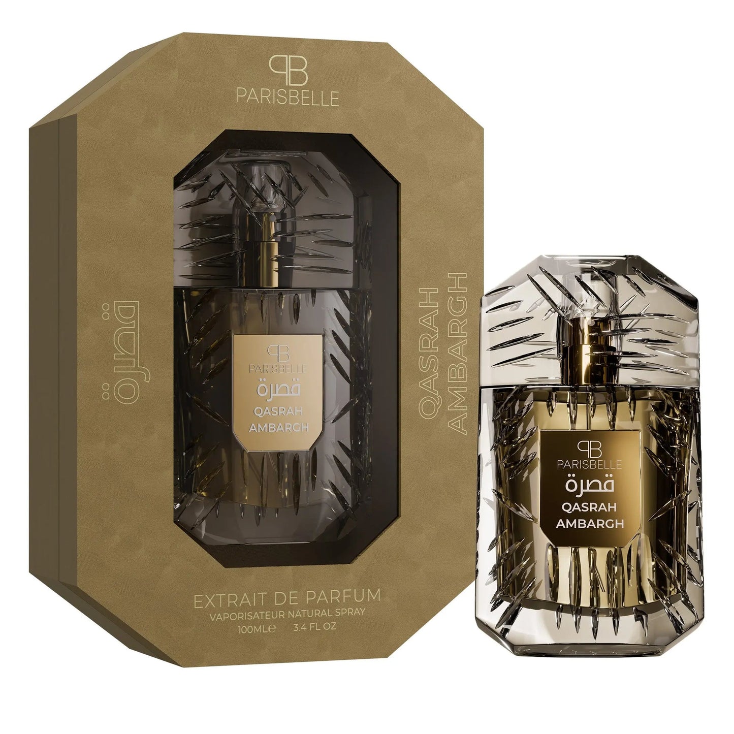 Paris Belle Ambargh Eau De Parfum 100ML Unisex – Oriental Amber Woody Perfume