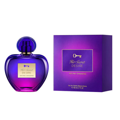 Antonio Banderas Her Secret Desire Eau De Toilette 80ML women perfume bottle with packaging box