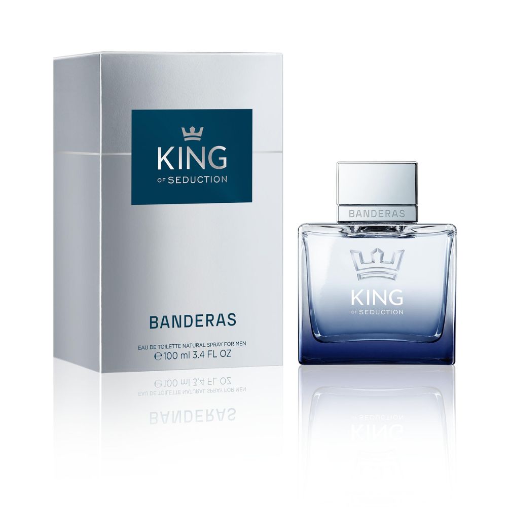 Antonio Banderas King of Seduction Eau De Toilette 100ML for men perfume bottle with packaging box