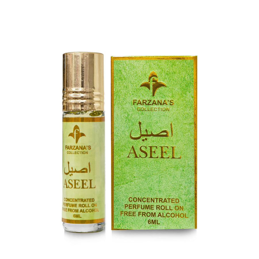 Aseel 6pcs Roll On 6ml x 6 Attar | Rose Sweet Oud Perfume
