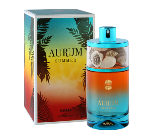 Aurum Summer EDP 75ml spray bottle by Ajmal - Fragrance Secrets  
