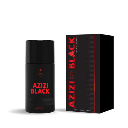 Azizi Black EDP 100ml spray bottle by Fragrance Secrets  

