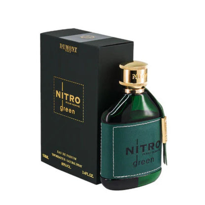 Dumont Paris Nitro Green Eau De Parfum 100ML men perfume bottle with packaging box