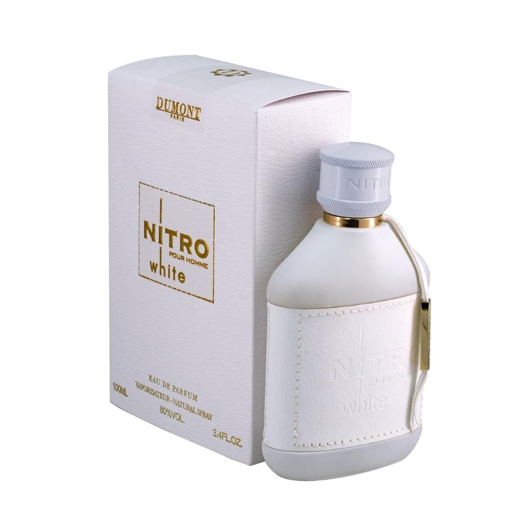Dumont Paris Nitro White Eau De Parfum 100ML men perfume bottle with packaging box