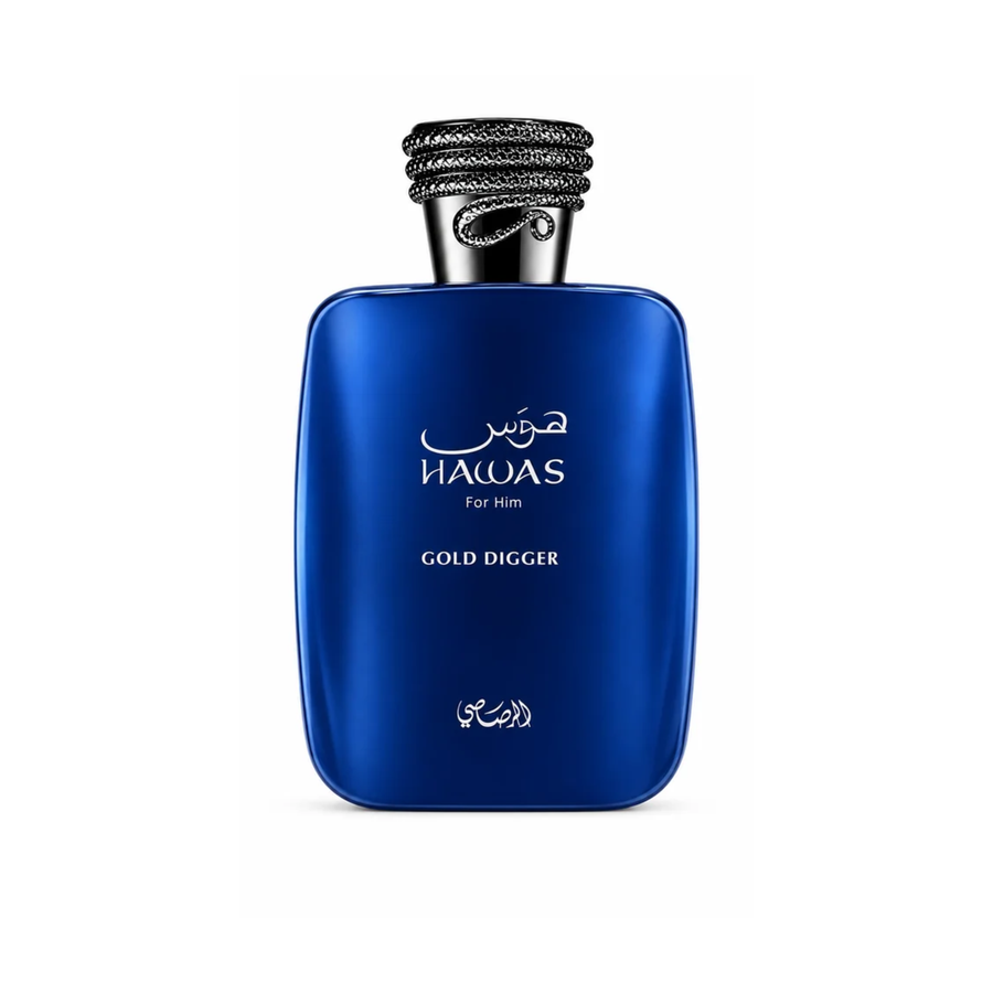 Rasasi Hawas Gold Digger Eau De Parfum 100ML for Men | Fresh Spicy Woody Perfume