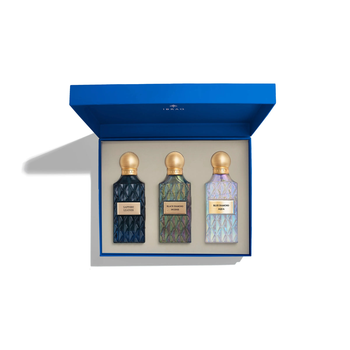 Ibraq Diamond Blue Box 2 75ML 3-Piece Set - Ibraq - Fragrance Secrets