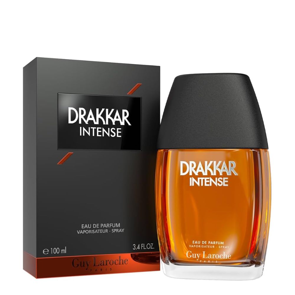 Guy Laroche Drakkar Intense Eau De Parfum 100ML men perfume bottle with packaging box
