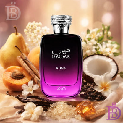Rasasi Hawas Reina Eau De Parfum 100ML Unisex – Fruity Gourmand Floral Perfume