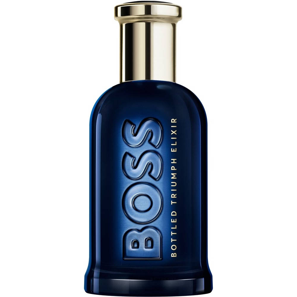 Hugo Boss Bottled Night EDT 100ml bottle on dark background
