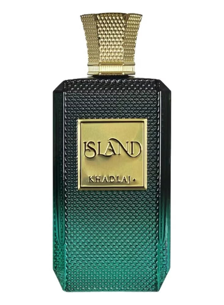 Khadlaj Island Eau De Parfum 100ML Unisex – Tropical Woody Amber Perfume